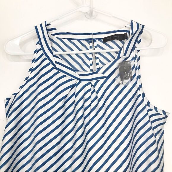 The Limited Blue Nautical Stripe Sleeveless Blouse- NEW - Picture 2 of 13